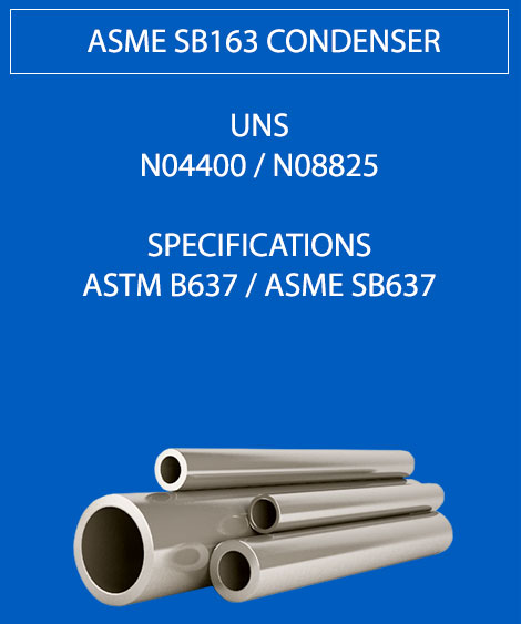 ASME SB 163 Seamless Condenser