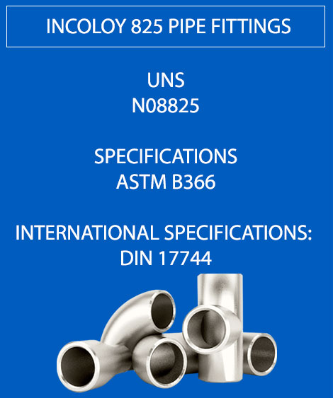 Incoloy 825 Pipe Fittings