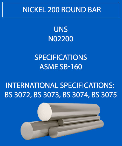 Nickel 200 Round Bar