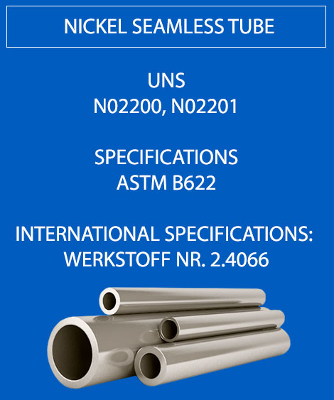 Nickel seamless tube