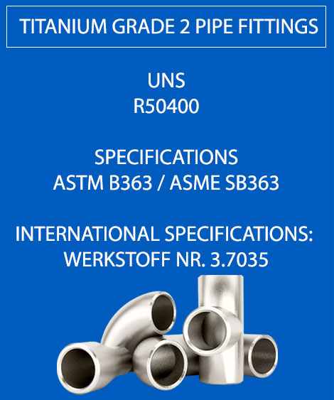 Titanium Grade 2 Pipe Fittings